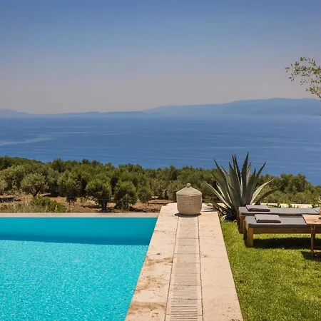 Villa Delightful Kefalonia 5 Bedrooms Panoramic Sea Mountain Views Atsoupades